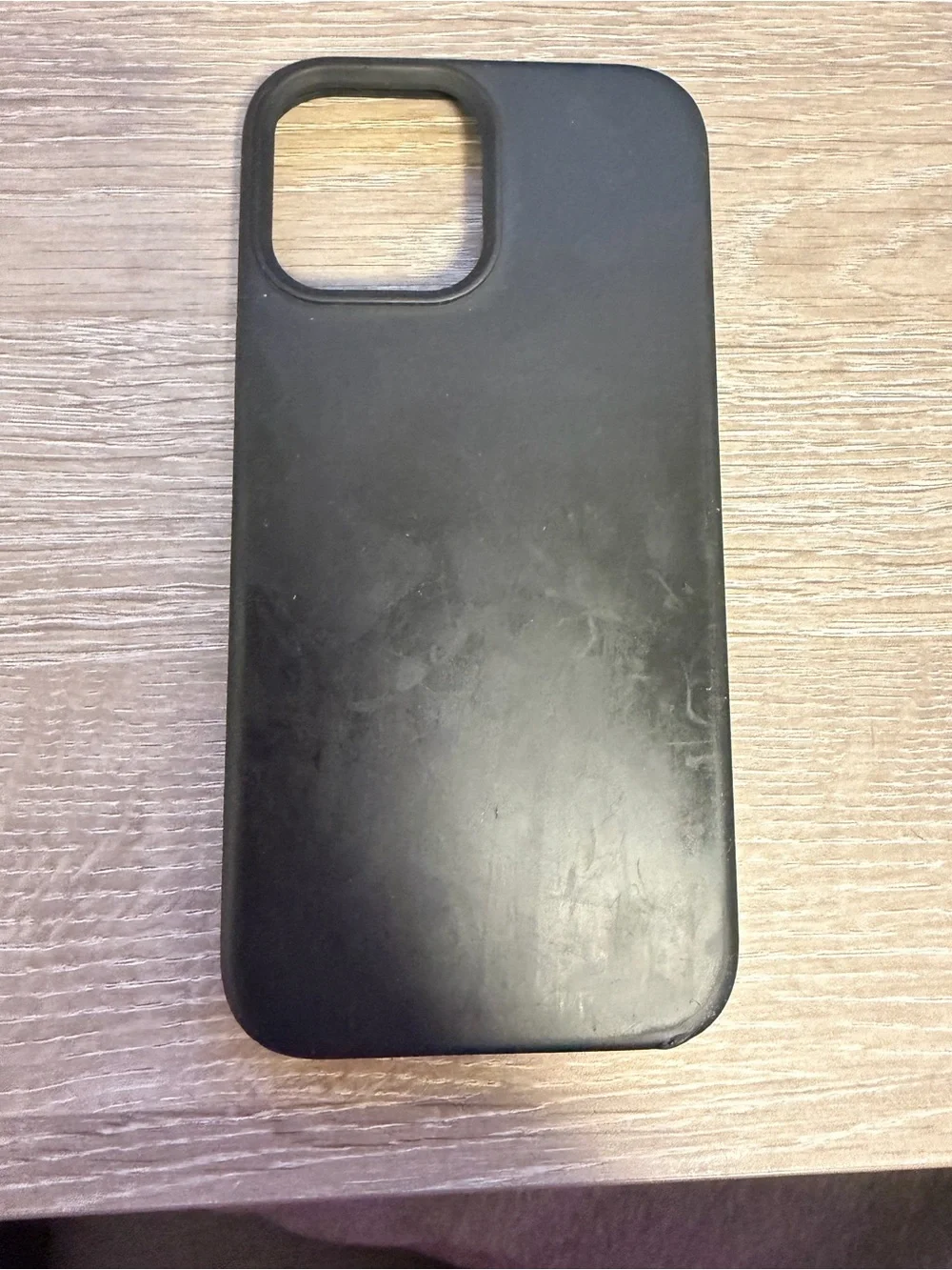 Black Silicone 13 Pro Max Phone Case